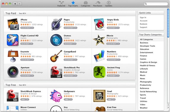 apps_gallery_topcharts apps gallery topcharts Mac App Store est disponible