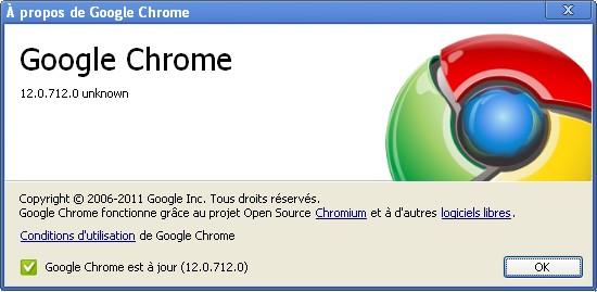 Google Chrome 12.0.712.0 Google Chrome 12.0.712.0 Chrome 12 arrive en beta