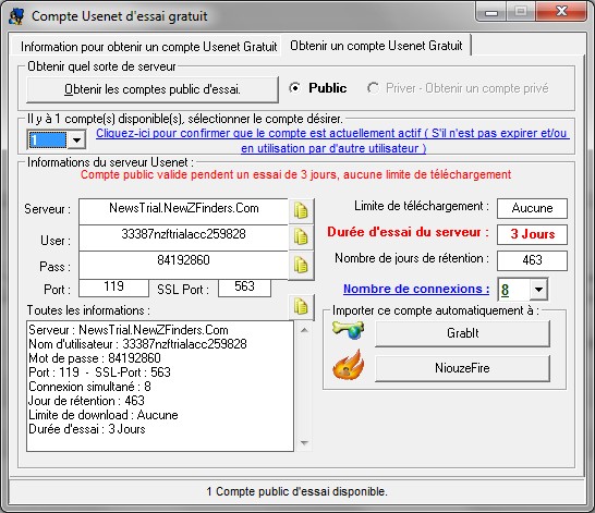 Compte Usenet d'essai gratuit Compte Usenet dessai gratuit Accéder aux Newsgroups Binaires gratuitement