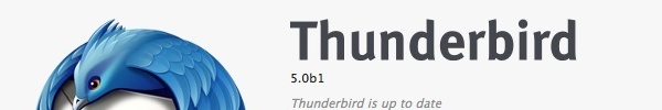 Bandeau ThunderBird 5.0 Beta Thunderbird débarque en version 5.0 Beta