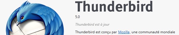Bandeau Thunderbird 5 Bandeau Thunderbird 5 Thunderbird 5.0 est disponible