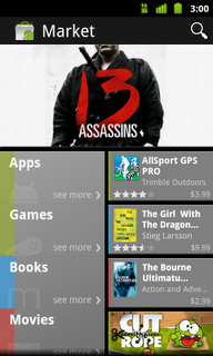 Android Market Accueil Android Market Accueil Android Market change