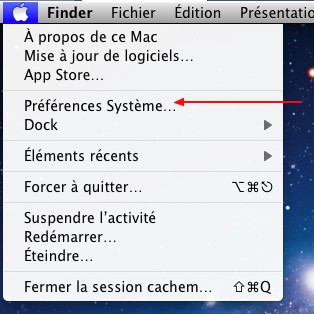 Préférences système Preferences systeme Modifiez le mot de passe sous Mac Os X Lion
