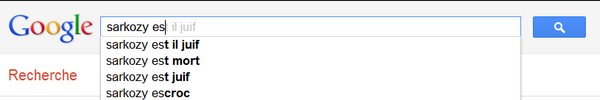 bandeau google suggest bandeau google suggest Google France condamné pour injures