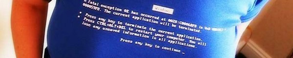 ecran bleu poitrine Ça plante toujours chez Microsoft