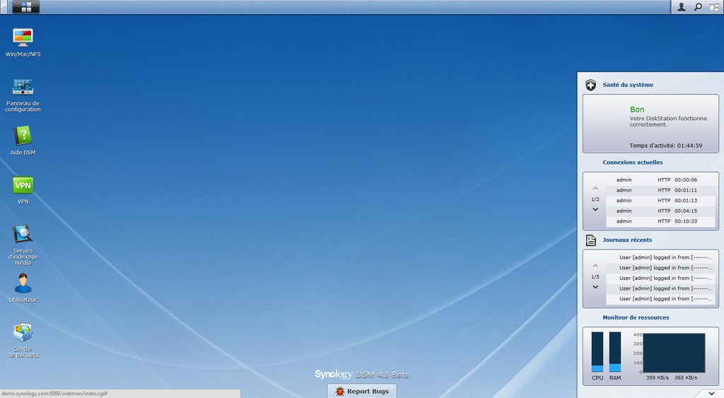 DSM 4.1 beta DSM 4.1 beta Synology DSM 4.1 arrive... en beta
