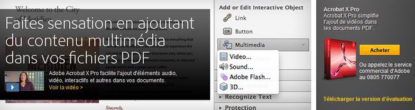 bandeau adobe acrobat x pro bandeau adobe acrobat x pro De la vidéo dans un document PDF