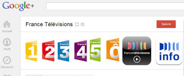 france television google plus France TV plébiscite G+