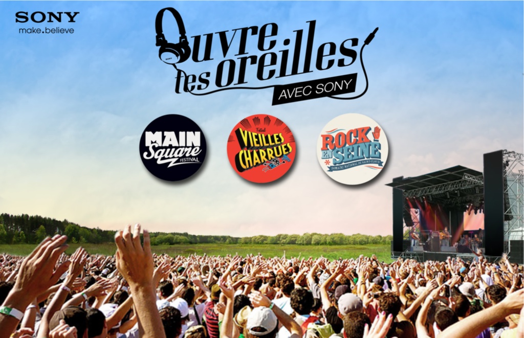 ouvre tes oreilles plein 2 places pour Rock en Seine avec Sony
