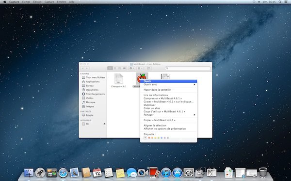  Installer OS X Mountain Lion sur un PC
