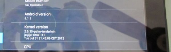 touchpad android 4.1 Android 4.1 sur HP TouchPad