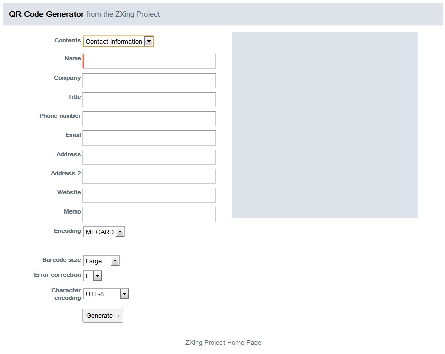 ZXing Project ZXing Project WOW ! Comment as tu fait ton flashcode ?