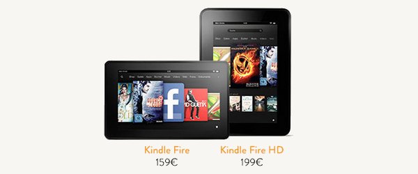 bandeau amazon kindle fire hd Les tablettes Amazon débarquent...