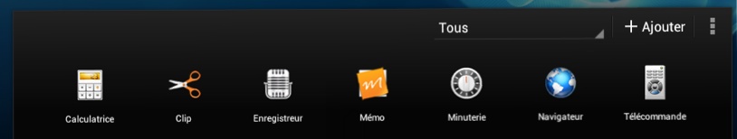 widget pop up Tablet S Test Xperia Tablet S