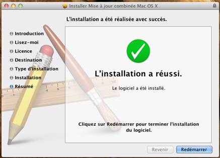 installation reussi redemarrage installation reussi redemarrage VMware OS X 10.7.5 sous Windows