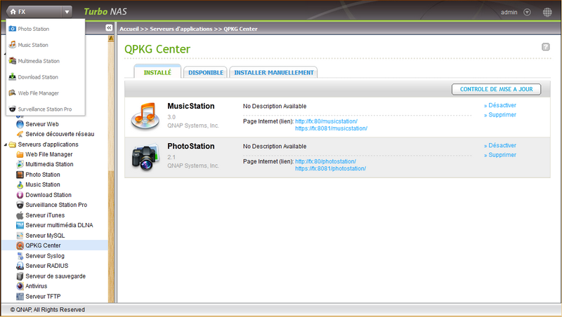 Test du NAS TS 469L et firmware 3.8 06 admin2 Test du NAS TS 469L et firmware 3.8