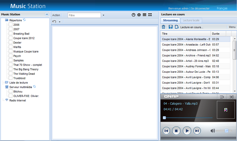 Test du NAS TS 469L et firmware 3.8 09 musique staion old Test du NAS TS 469L et firmware 3.8