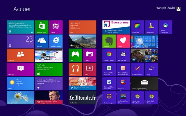 modern UI modern UI Bilan dune semaine avec Windows 8