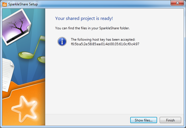 Installer SparkleShare, un Dropbox like Open Source Setup ok Installer SparkleShare, un Dropbox like Open Source