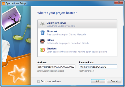 Installer SparkleShare, un Dropbox like Open Source Setup paramok Installer SparkleShare, un Dropbox like Open Source