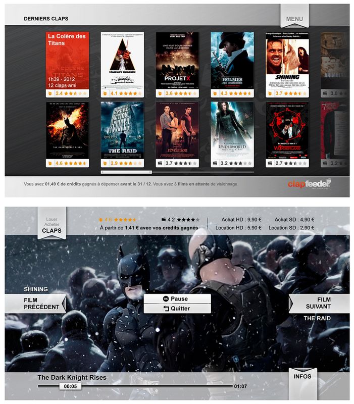 Clapfeeder La VOD sociale clapfeeder menu vod Clapfeeder La VOD sociale