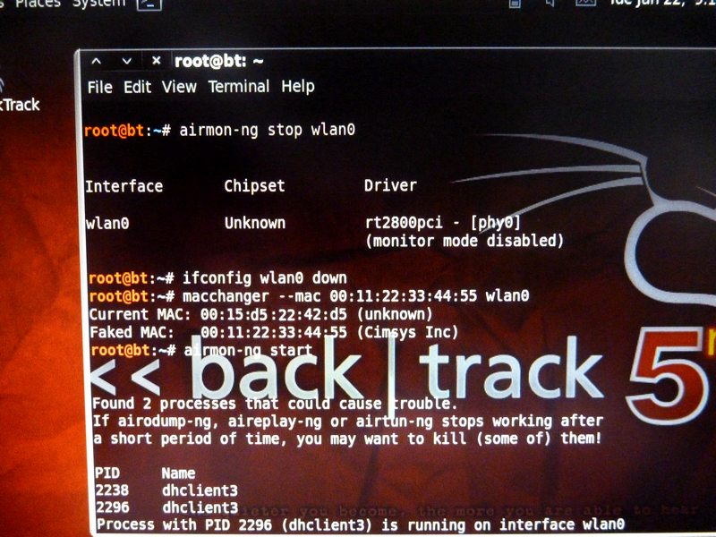 Cracker une clé WEP en 30 minutes change adresse mac Cracker une clé WEP en 30 minutes