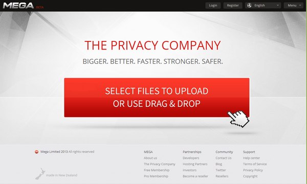MEGA, le nouveau Megaupload ? mega upload file MEGA, le nouveau Megaupload ?