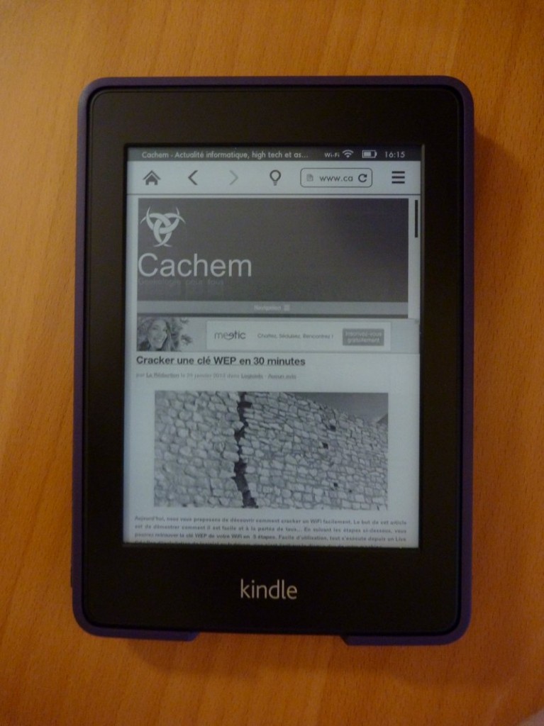 navigateur cachem 767x1024 Test du Kindle Paperwhite