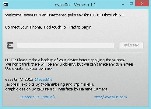 Jailbreak Evasi0n passe en version 1.1 evasi0n 1.1 Jailbreak Evasi0n passe en version 1.1
