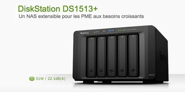 SYNOLOGY DiskStation 1513 plus Synology lance son NAS DS1513+