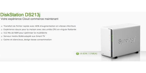 Synology DS213j débarque... Synology DS213j Synology DS213j débarque...