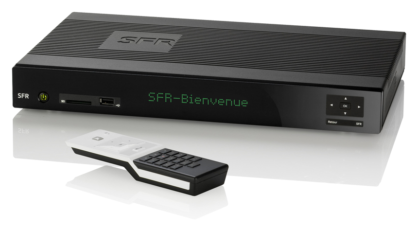 Décodeur TV SFR avec Google Play - Cachem